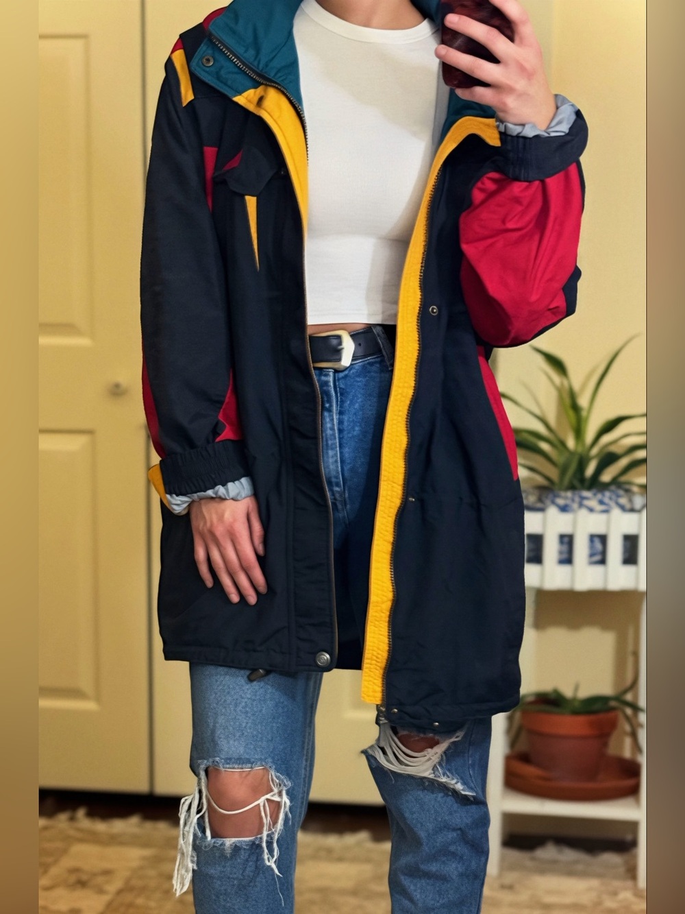 Vintage Nordica Ski Jacket Retro Winter Coat Oversized 90s